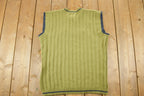 Vintage 1990s Chams Knit Crewneck Sweater Vest