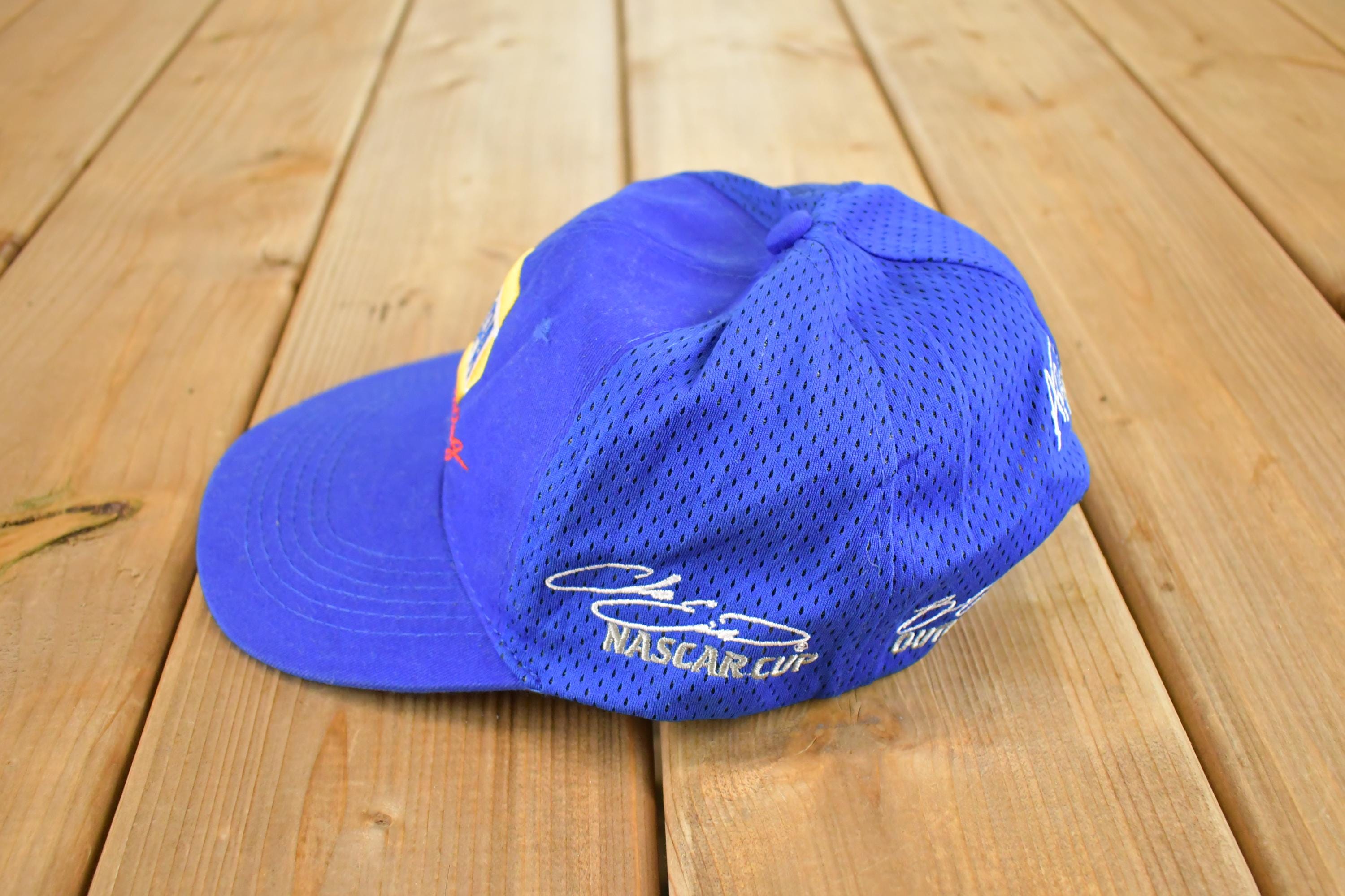 Vintage 1990s Napa Racing Snapback Autograph Hat / 90's Embroidered Race Car Cap
