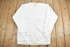 Vintage 1990s Blank White Crewneck Sweatshirt