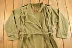 Vintage 1980s Beige Trench Coat