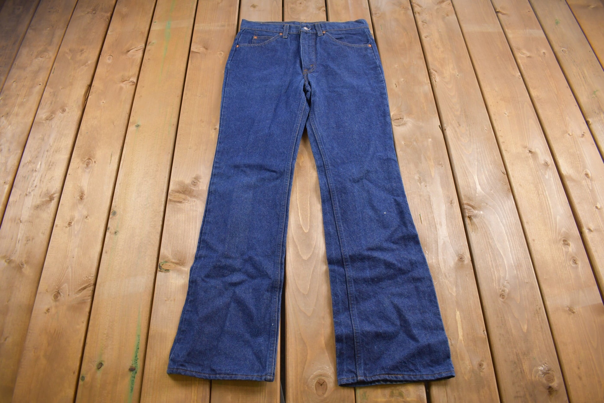 Vintage 1970s Levi's Orange Tab Flared Jeans Size 30 x 30