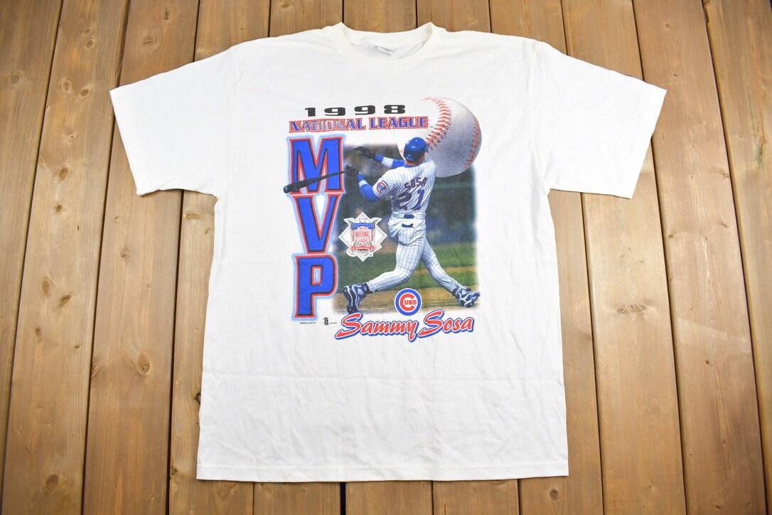Vintage 1998 Sammy Sosa Cubs MVP Graphic T-Shirt