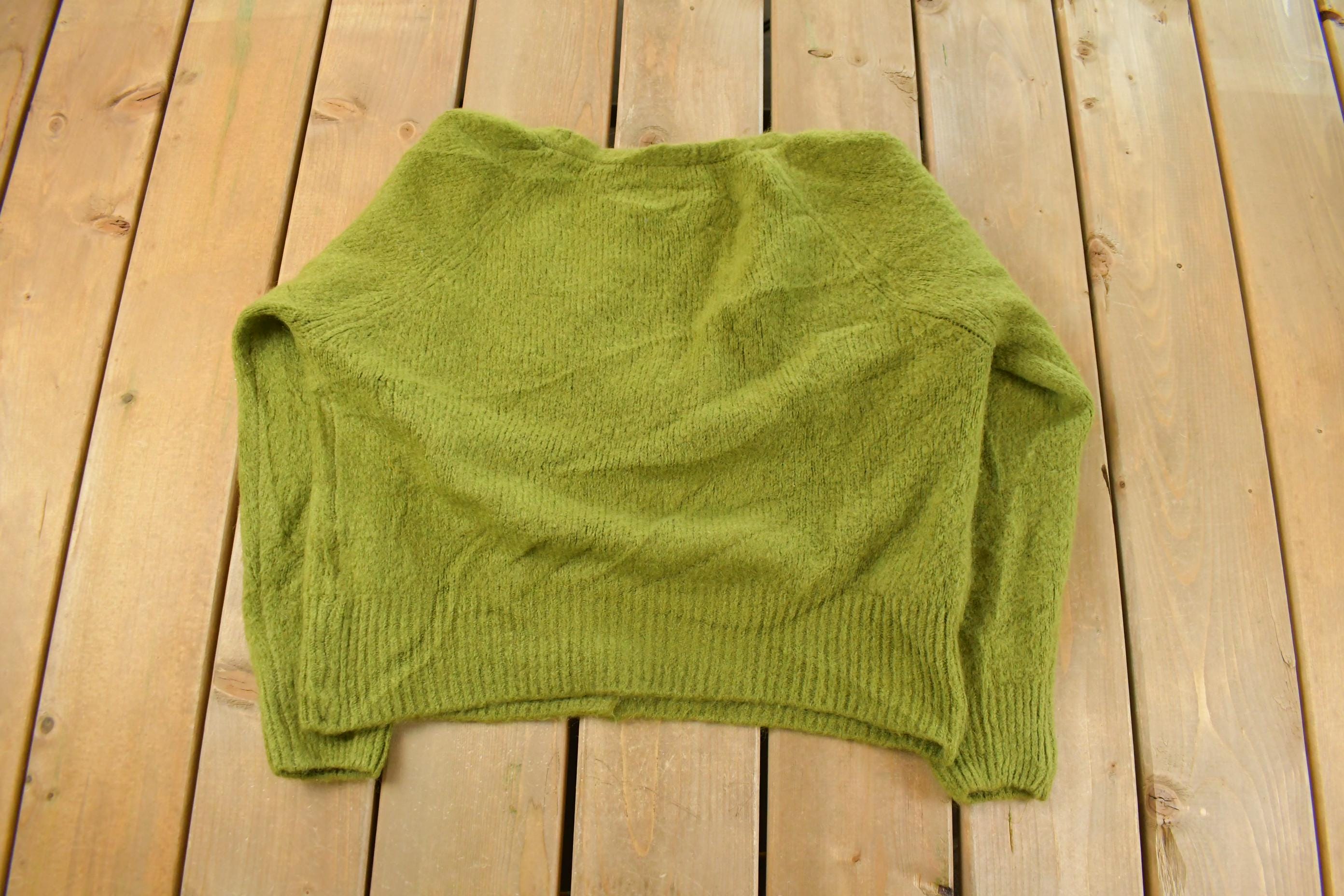 Vintage 2000s Valentina Naldi Mohair Knit Cardigan Sweater Women's Medium