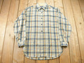Vintage 1980s Pendleton Plaid Button Up Shirt