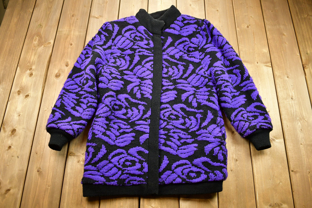 Vintage 1990s All Over Print Winter Coat