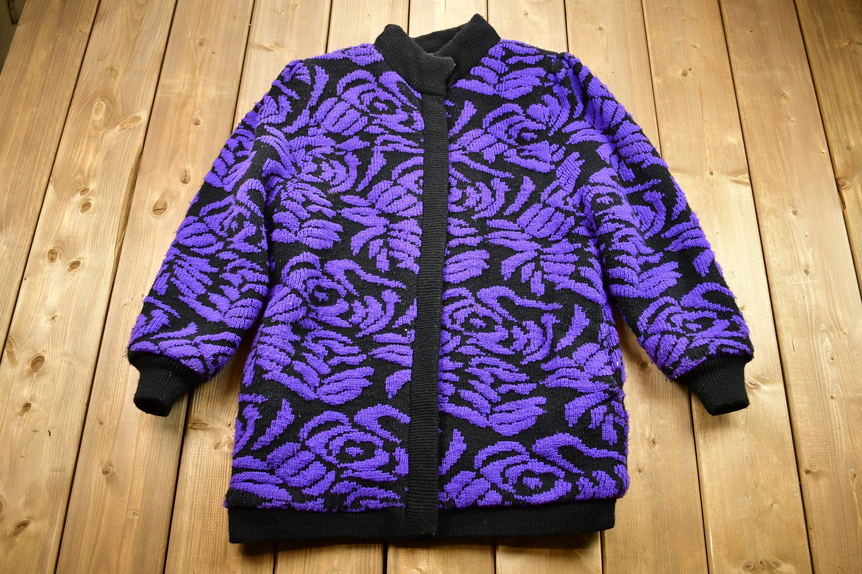 Vintage 1990s All Over Print Winter Coat