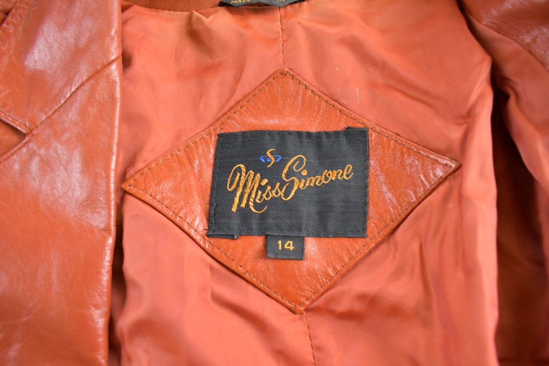 Vintage 1980's Miss Simone Leather Jacket