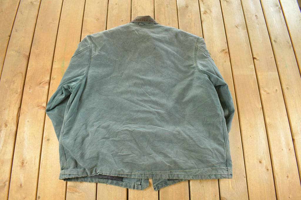 Vintage 1990s Distressed Carhartt Blanket Lined Field Coat Men's XL