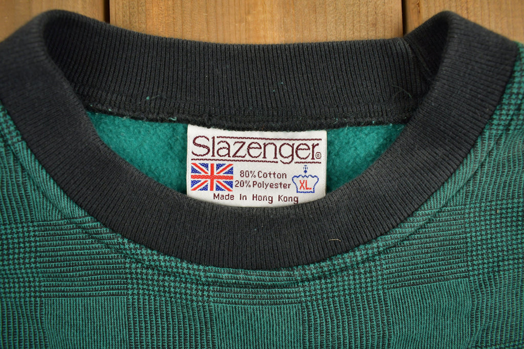 Vintage 1990s Arrowhead Country Club Slazenger Checkered Sweatshirt
