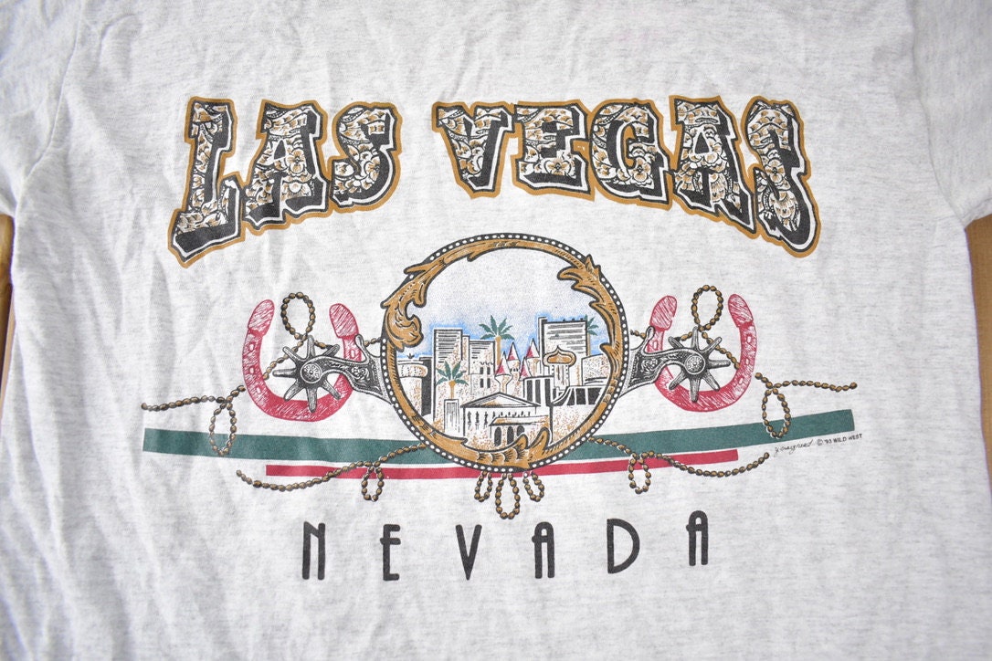 Vintage 1990s Las Vegas Nevada Souvenir T-Shirt Made In USA