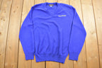 Vintage 1990s Super Shuttle Andrew Rohan Knitted V-Neck Sweater