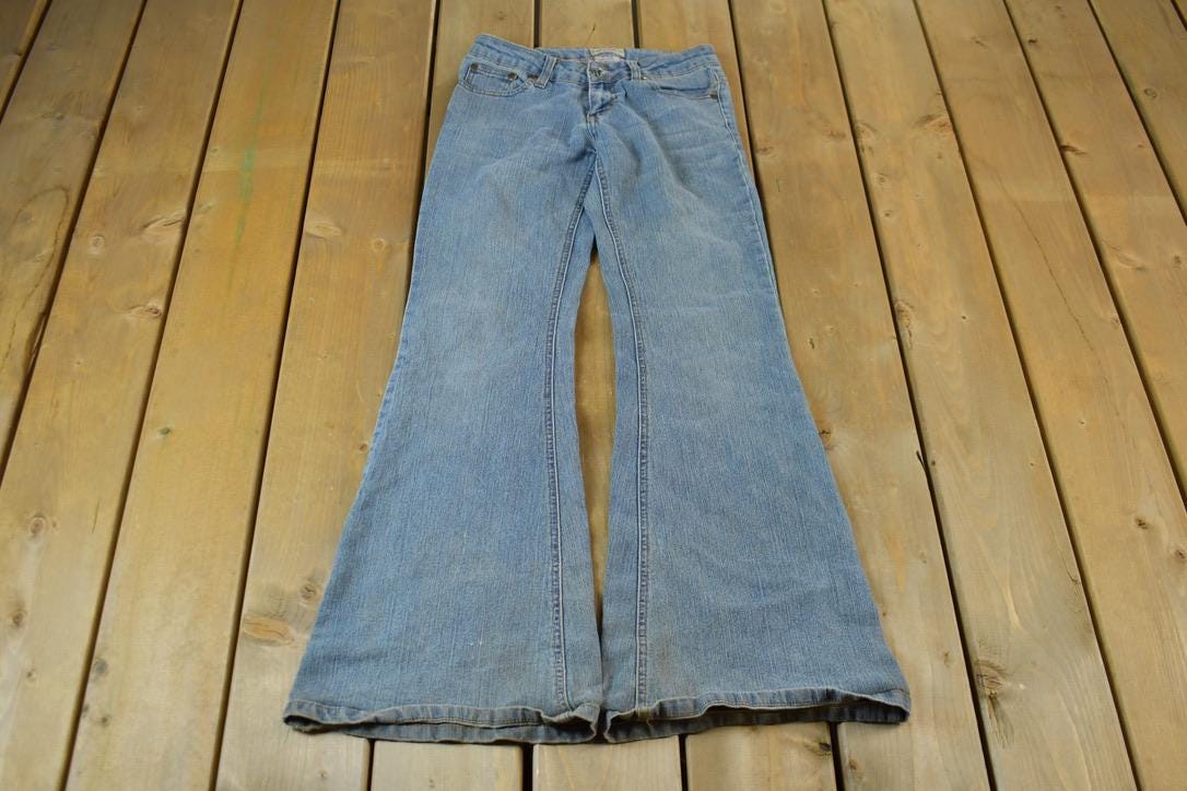 Vintage 1990s Deb Jeans Women's Flared Denim Jeans Size 26 x 30