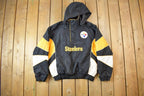 Vintage Y2k NFL Pittsburg Steelers Embroidered Removable Hooded Jacket