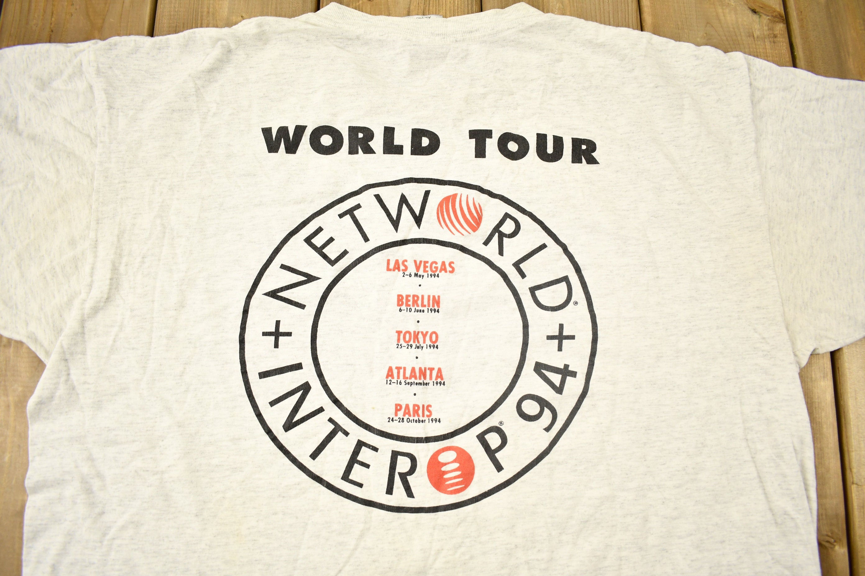 Vintage 1994 Networld Interop Graphic T-Shirt
