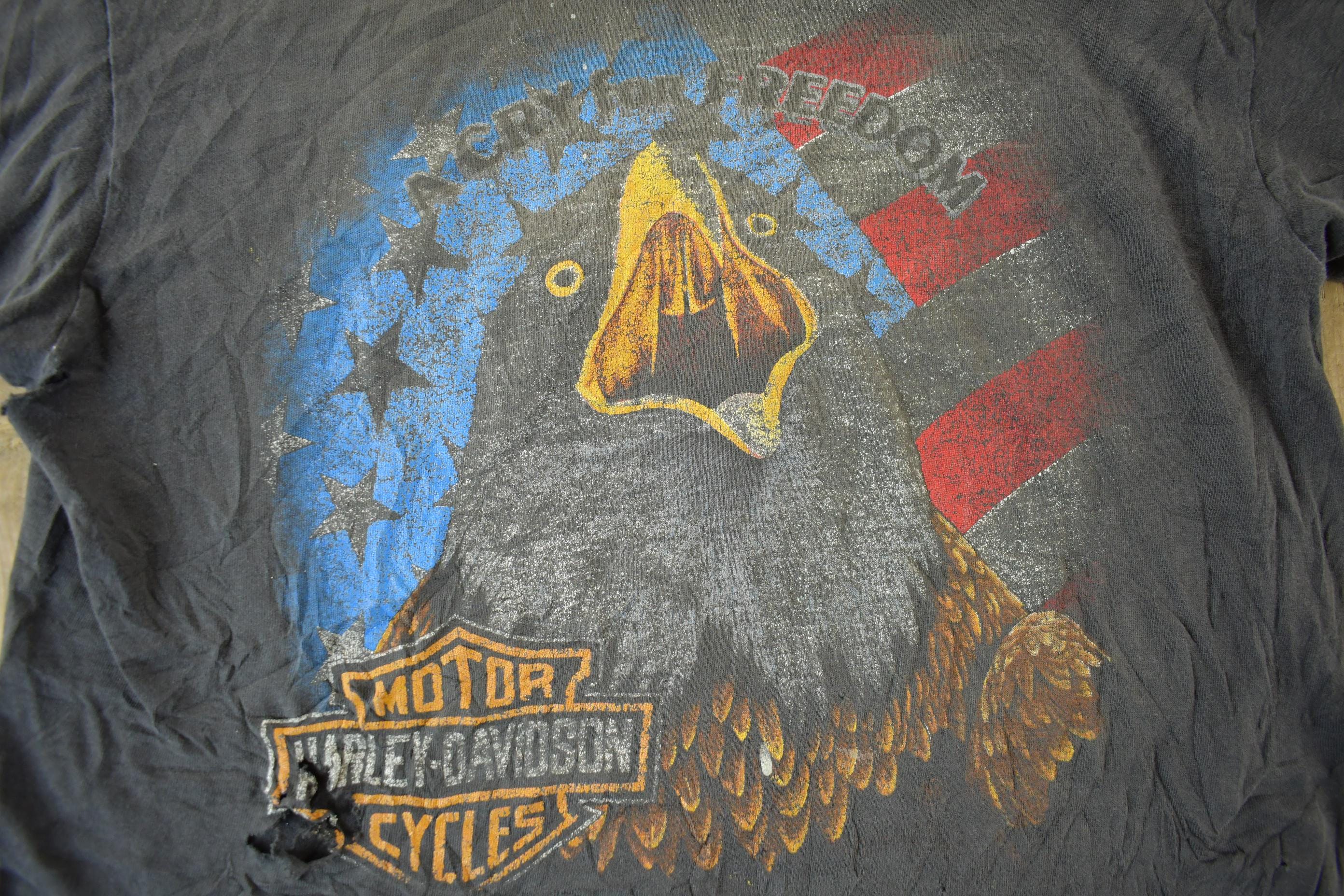 Vintage 1990s Harley Davidson Motorcycles T-Shirt Made In USA