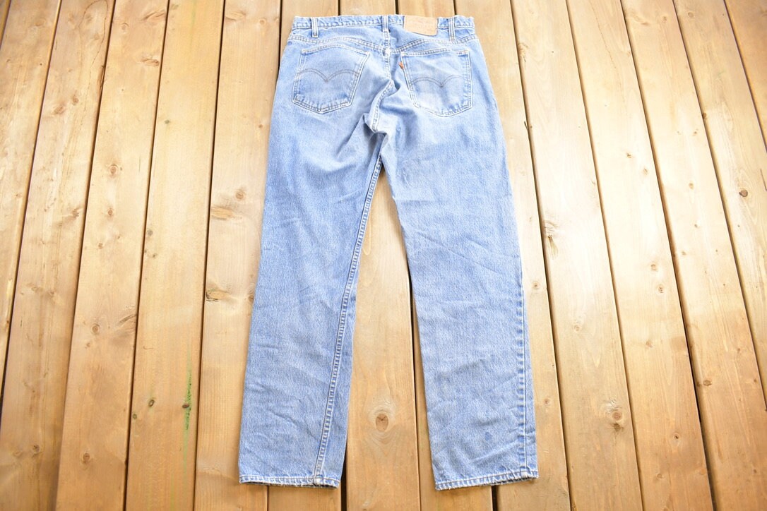 Vintage 1990s Levi's Orange Tab Jeans Size 34 x 31.5