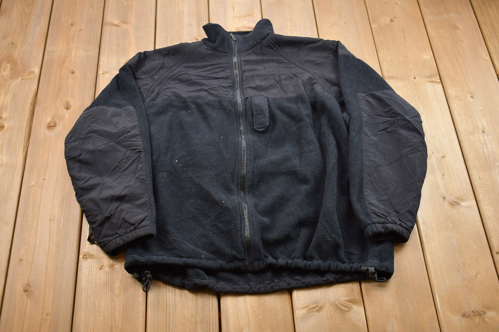 Vintage 1990s Military Army Fleece Sweater