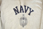 Vintage 1990s Navy Military Pro Weave Hoodie Sweatshirt Mens XL