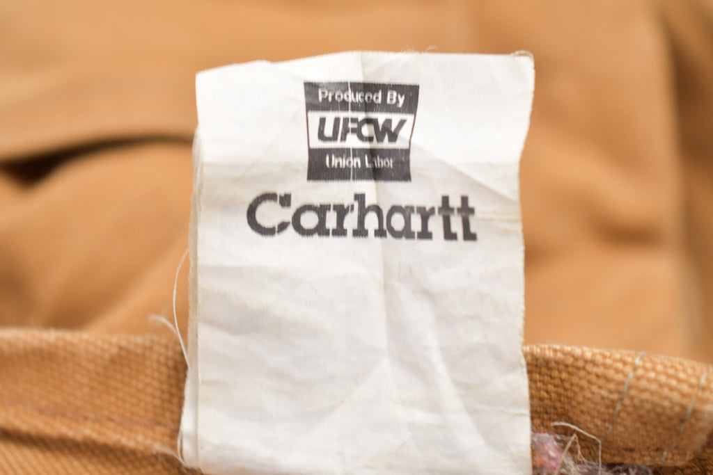 Vintage 1980s Carhartt Double Knee Quilted Canvas Overalls
