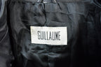 Vintage 1990s Guillaume Cross Stitch Leather Bomber Jacket