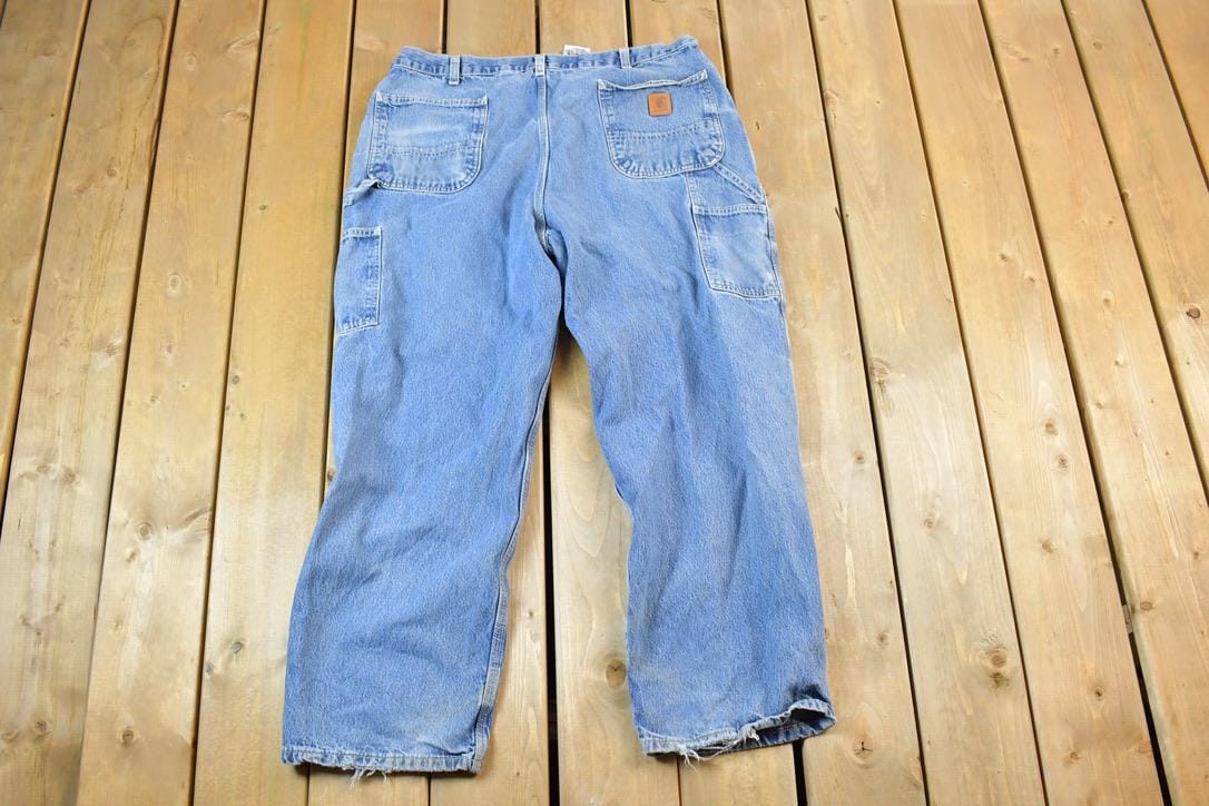 Vintage 1990s Carhartt Denim Work Jeans Size 40 x 30