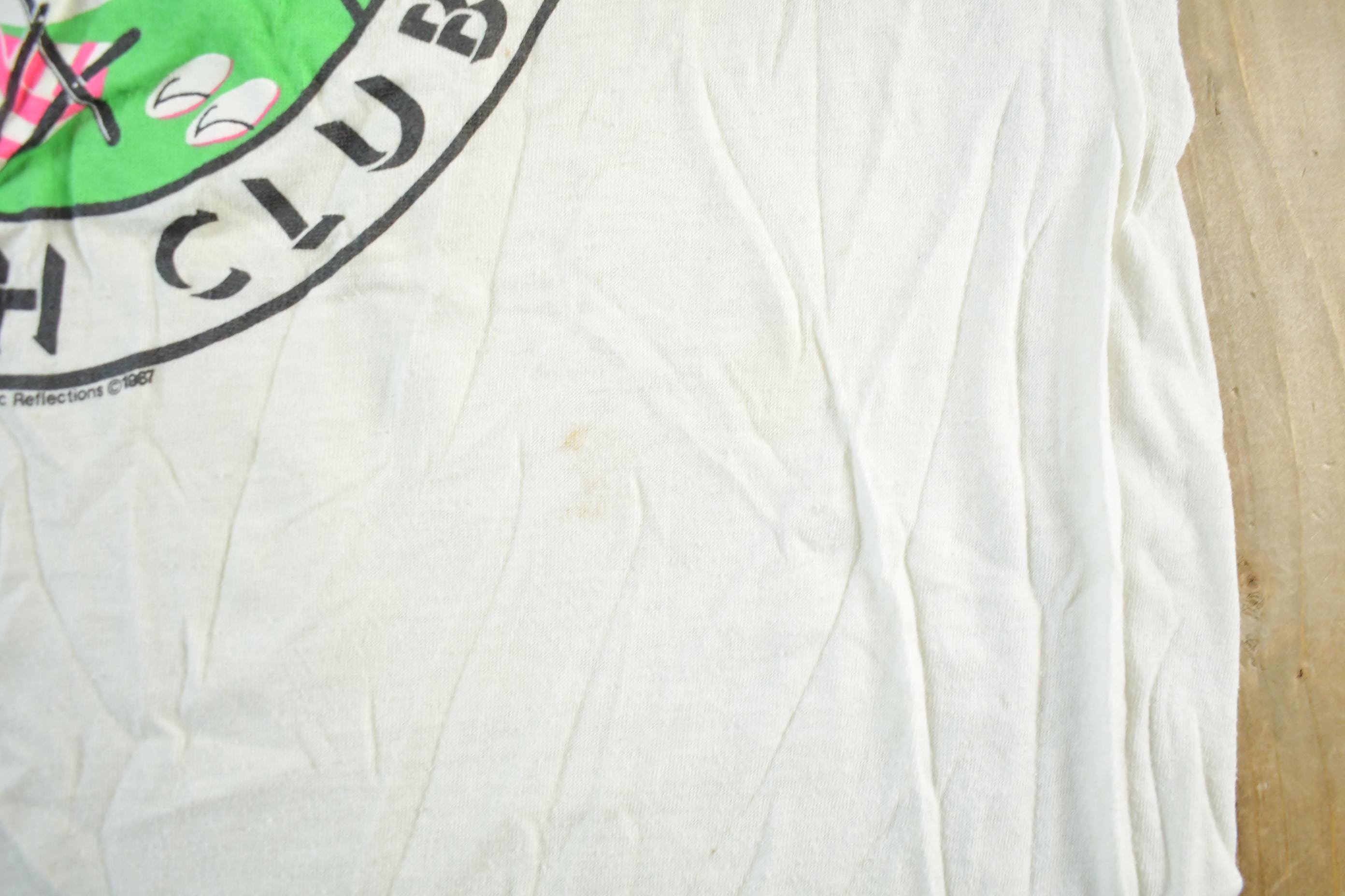 Vintage 1980s Hawaii Beach Club Graphic T Shirt Men's Small