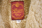 Vintage 1980s Genuine Leather Shearling Leather Jacket