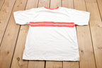 Vintage 1990s Steeple Chase Striped Graphic T-Shirt
