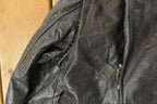 Vintage 1980s Biker Motorcycle Leather Jacket Men's Medium