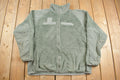 Vintage 1990s Military Cold Weather Fleece Sweater / Army / Gen III / Army Jacket / Polartec / Deep Pile Fleece / Size Large Regular