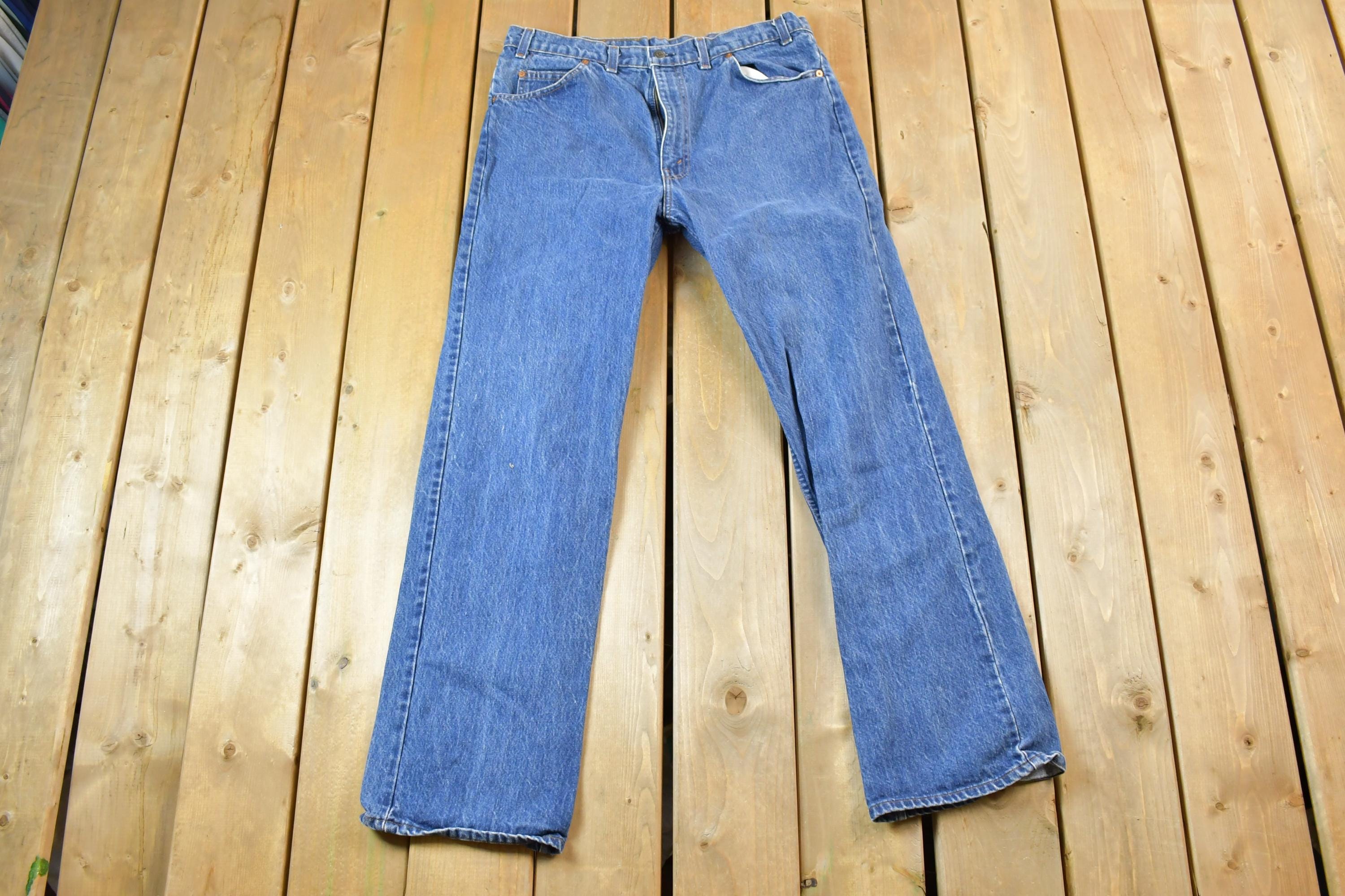 Vintage 1990s Levi Strauss Orange Tab Denim Jeans Size 36 x 32