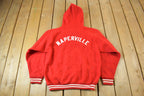 Vintage 1950s Naperville Champion Fleece Quarter Zip Hoodie
