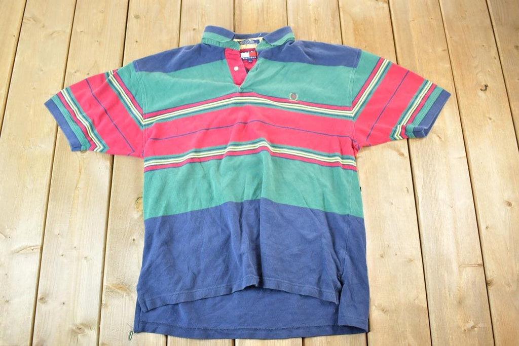 Vintage 1990s Tommy Hilfiger Quarter Button Up Polo Style Shirt