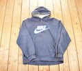 Vintage Y2K Nike Embroidered Large Swoosh Hoodie Sweatshirt Men's XXL