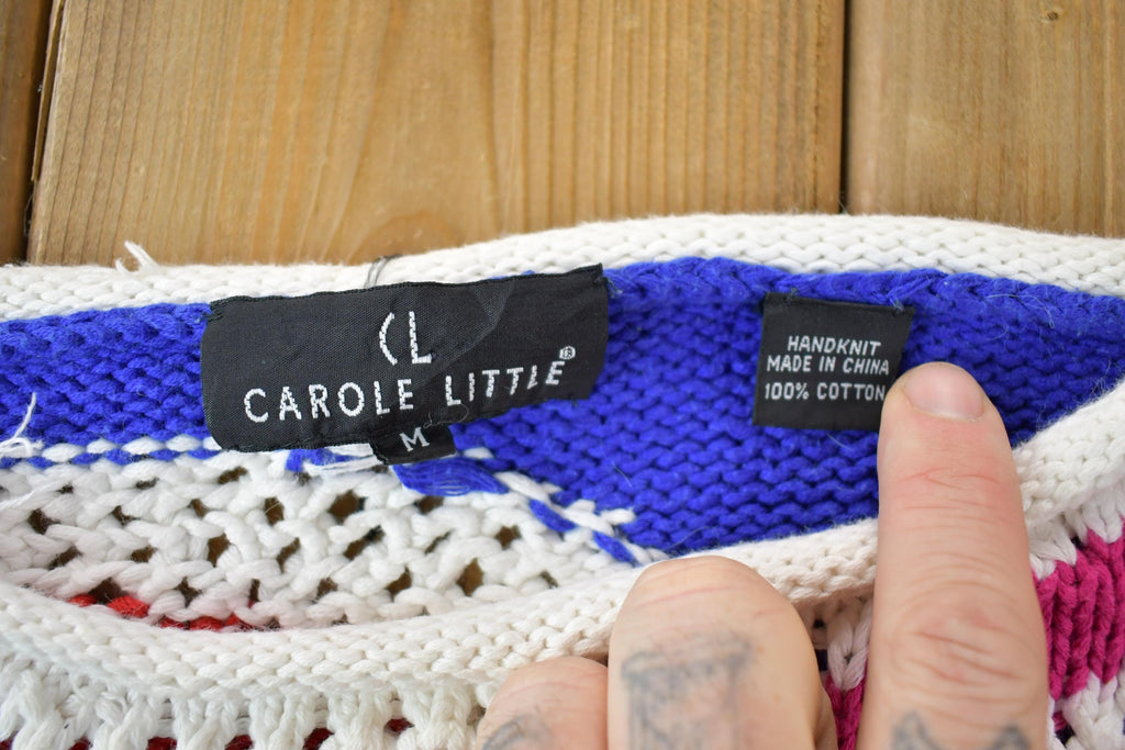 Vintage 1990s Carol little Hand Knit Crewneck Sweater