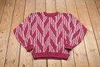 Vintage Knitted Aspetuck Trading Co Sweater