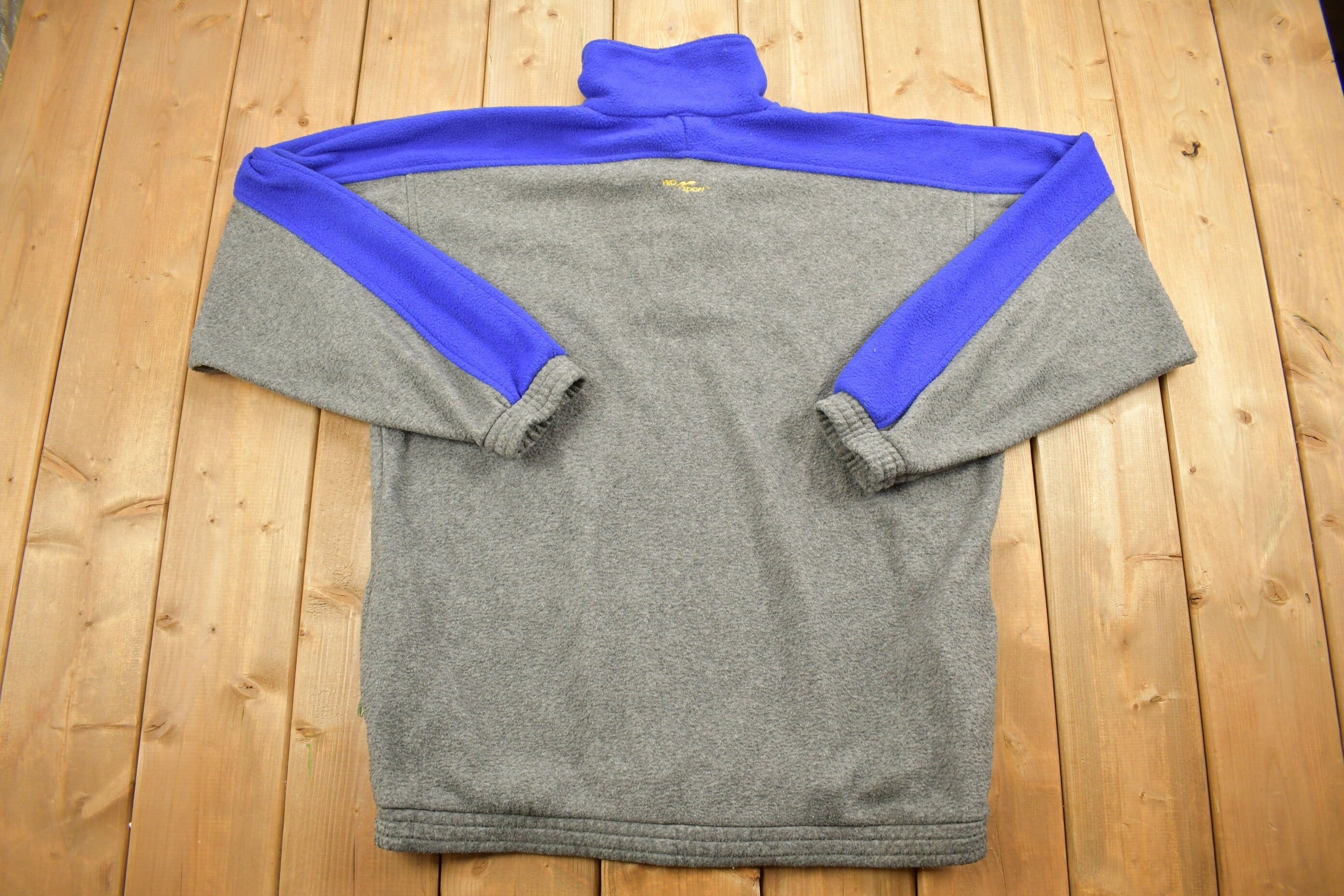 Vintage 1990s Pro Sport Quarter Zip Fleece Sweater
