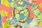 Vintage 1991 Teenage Mutant Ninja Turtles Denim Varsity Jacket Youth M-L