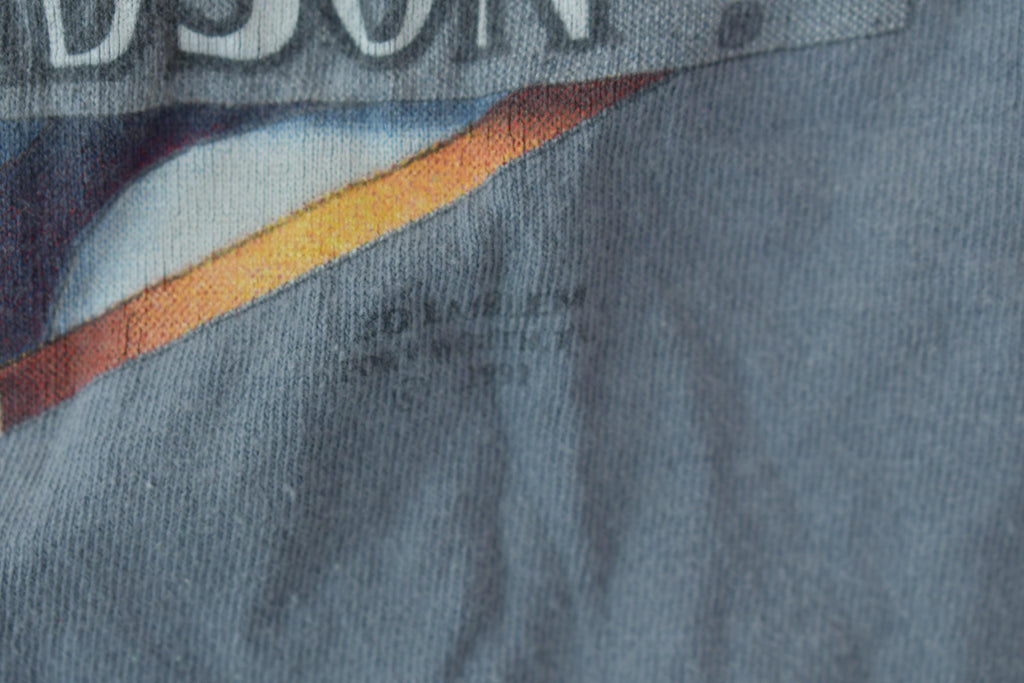Vintage 1992 Harley Davidson 3D Emblem Bald Eagle T-Shirt