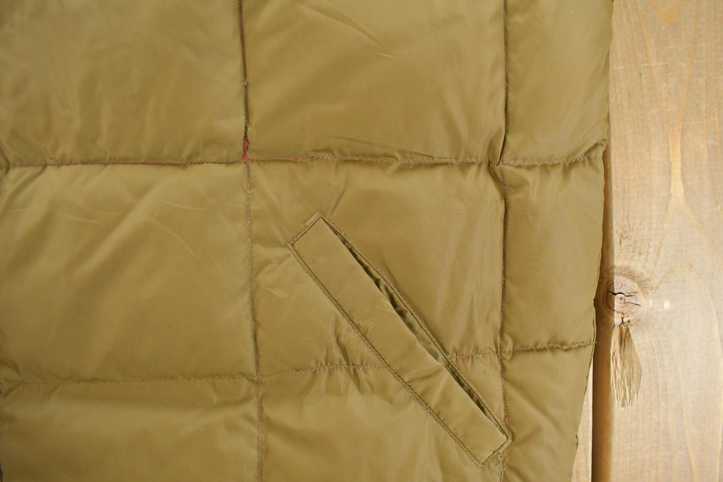 Vintage 1990s Eddie Bauer Goose Down Reversible Puffer Vest Jacket Men's XL