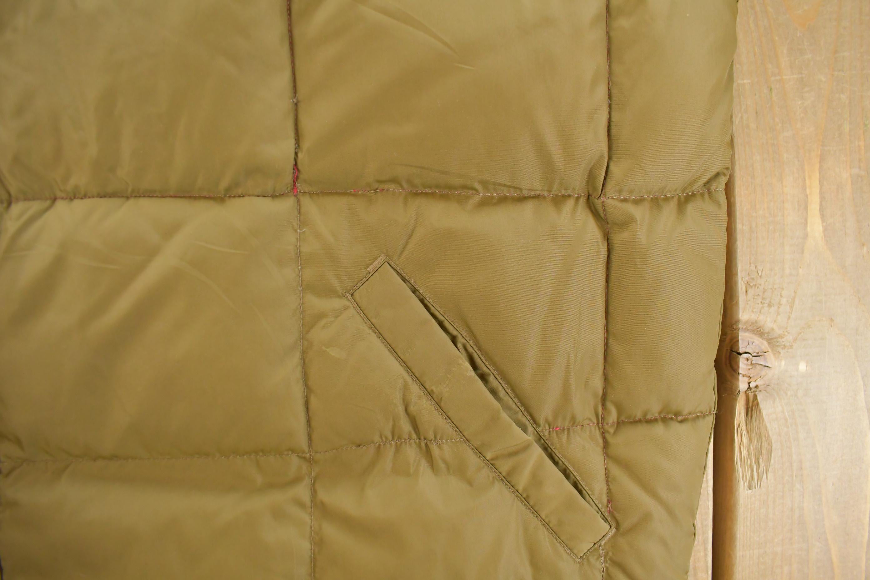 Vintage 1990s Eddie Bauer Goose Down Reversible Puffer Vest Jacket Men's XL