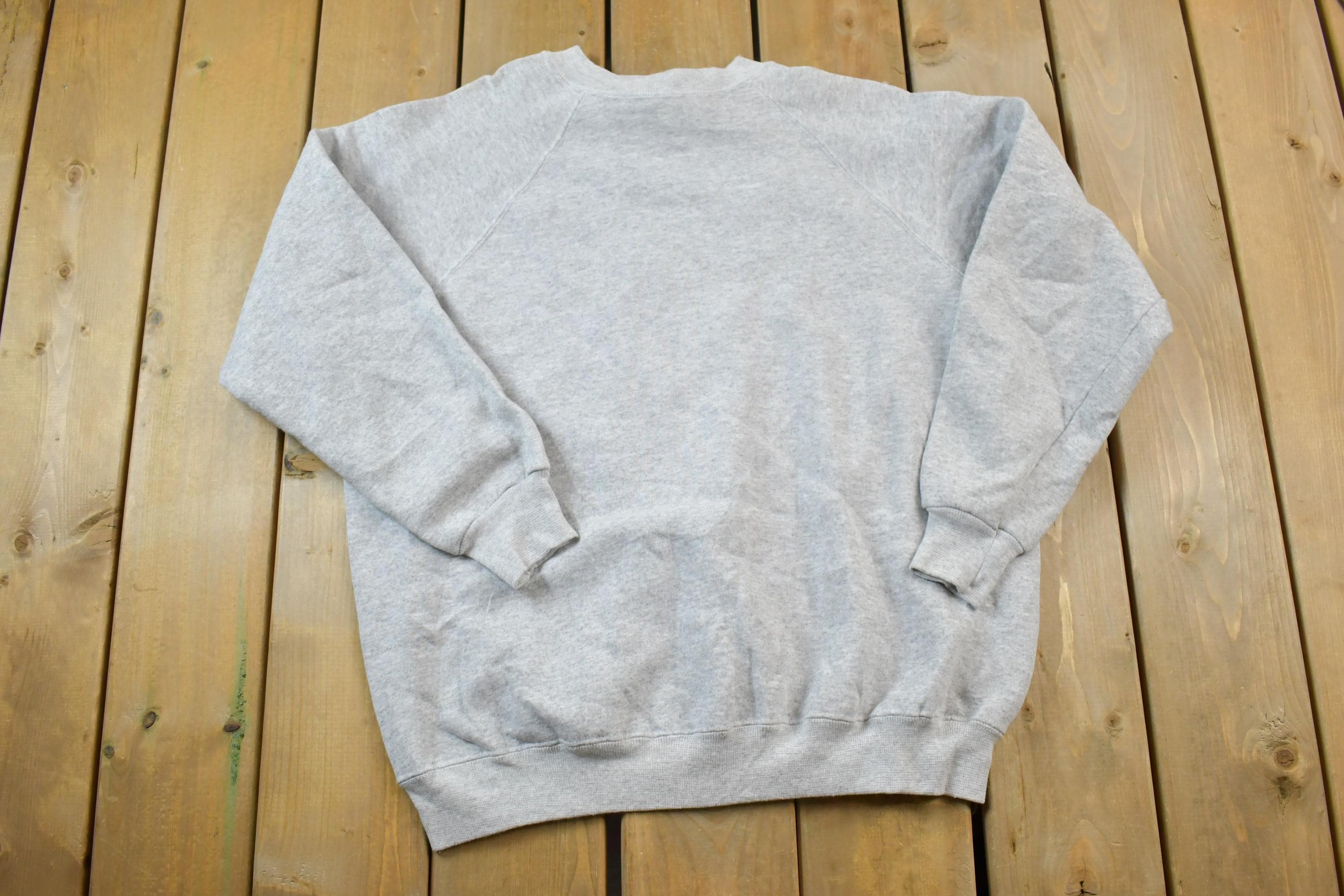Vintage 1990s Hanes Her Way Clean Heather Grey Crewneck Sweatshirt