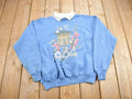 Vintage 1990s Cute Collared Birdhouse Theme Sweater