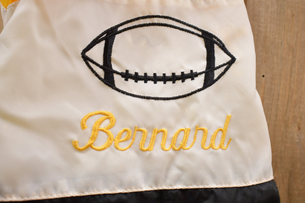 Vintage 1970 Embroidered Vikings Football Bomber Bomber Jacket
