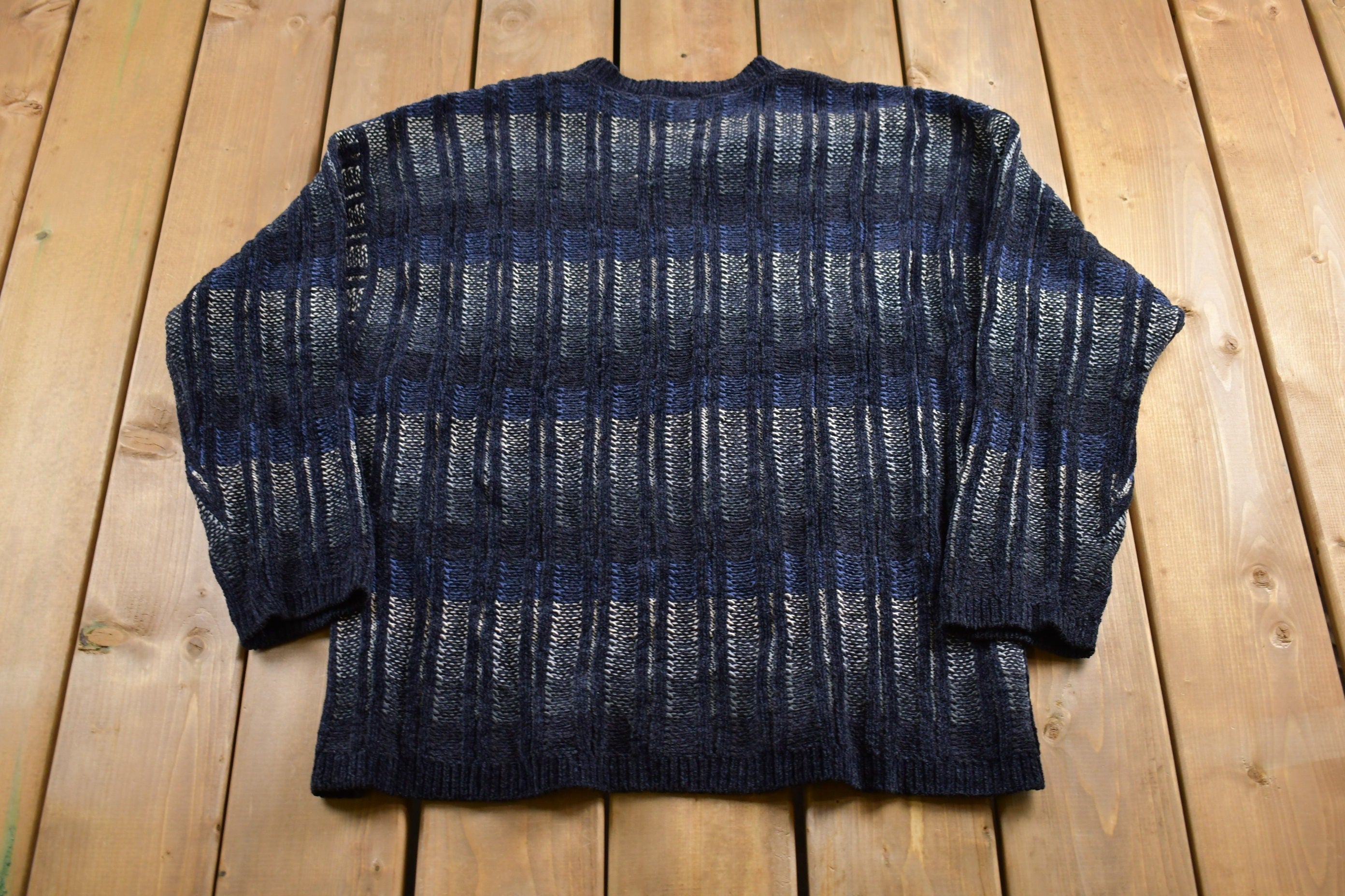 Vintage 1990s Cousin Johnny V-Neck Knitted Sweater