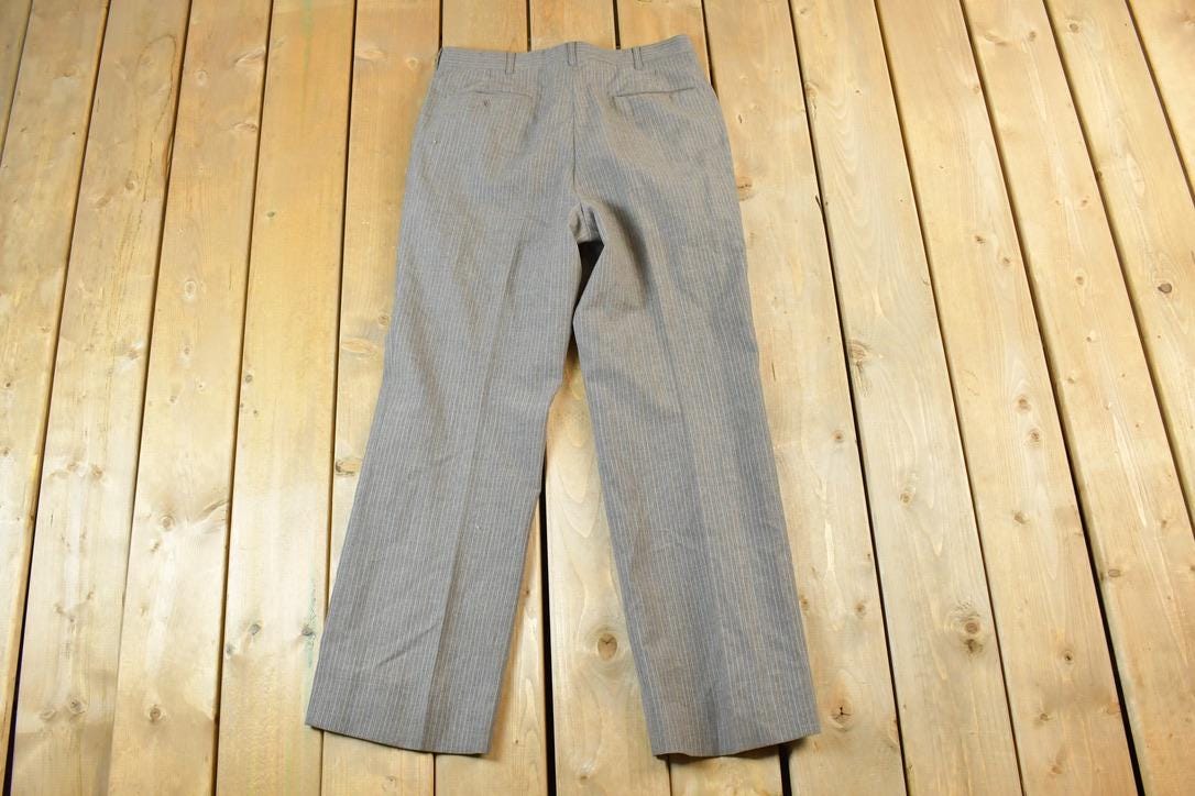 Vintage 1980s Striped Dress Pants