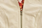 Vintage 1990s Danier White Leather Jacket