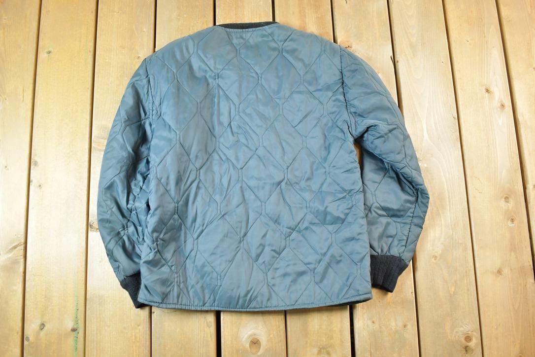 Vintage 1980s Weather Guard Light Pleated Zip Up Spring Jacket