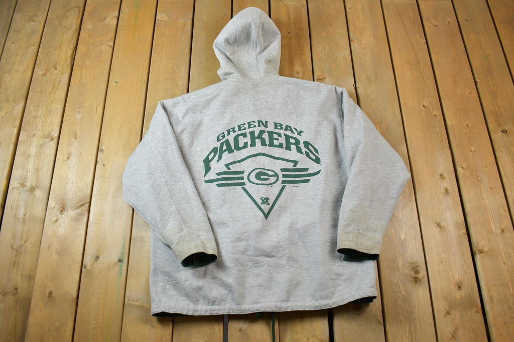 Vintage 1990s Green Bay Packers Reversible NFL Football Jacket