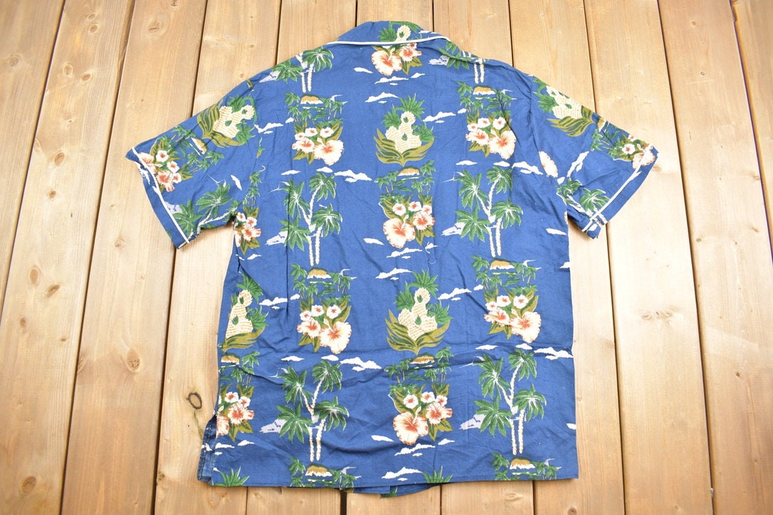 Vintage 1980s Hawaiian Button Up Shirt